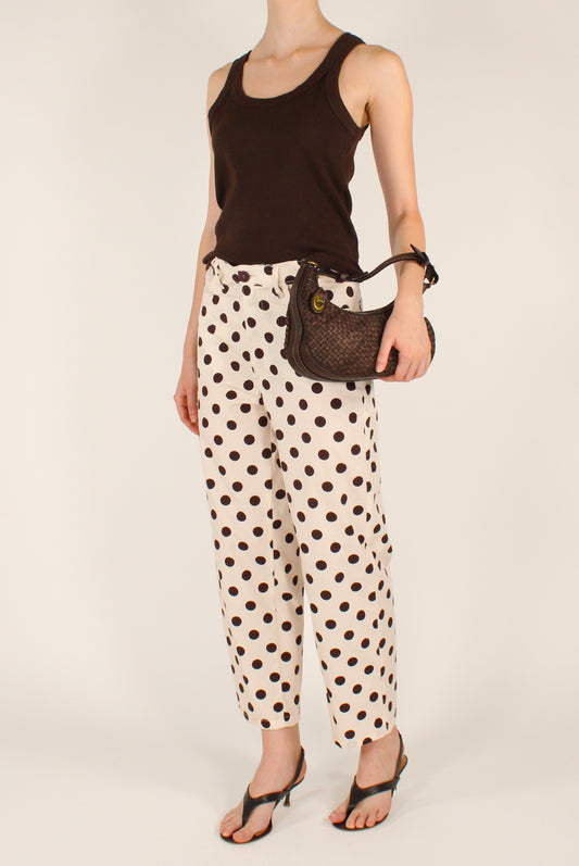 Pantaloni a Pois in Cotone