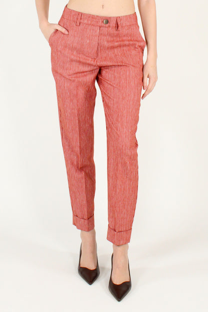 Pantaloni Chino Rigati
