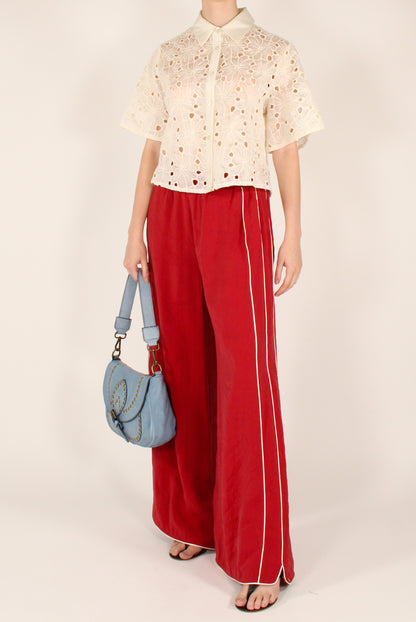 Modal Blend Trousers with Elasticated Waist