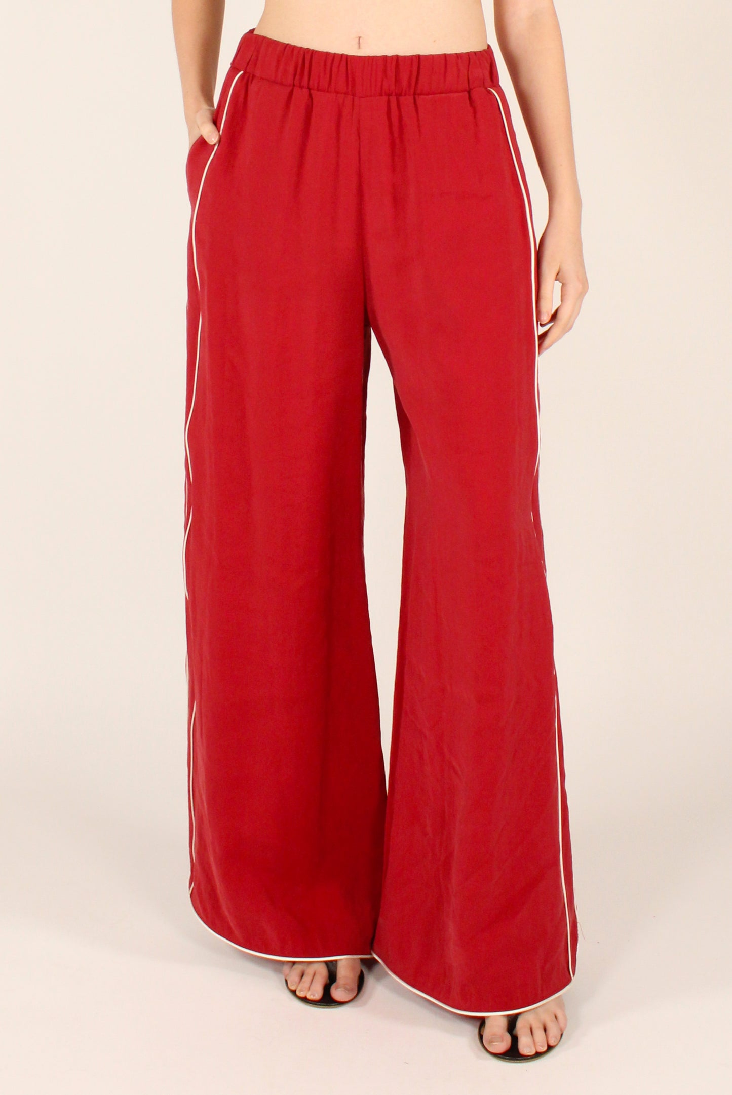 Modal Blend Trousers with Elasticated Waist