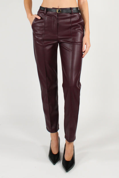 Pantaloni in Ecopelle a Sigaretta