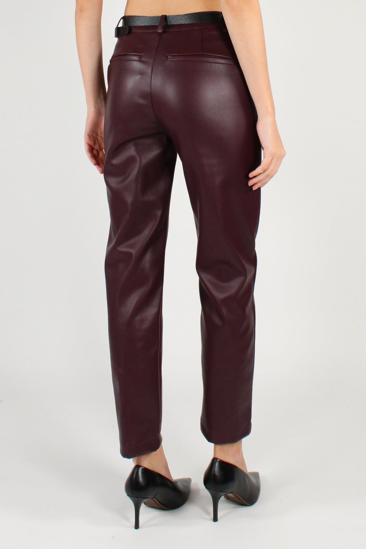 Pantaloni in Ecopelle a Sigaretta