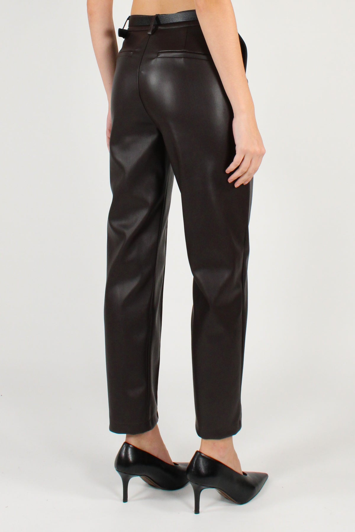 Pantaloni in Ecopelle a Sigaretta