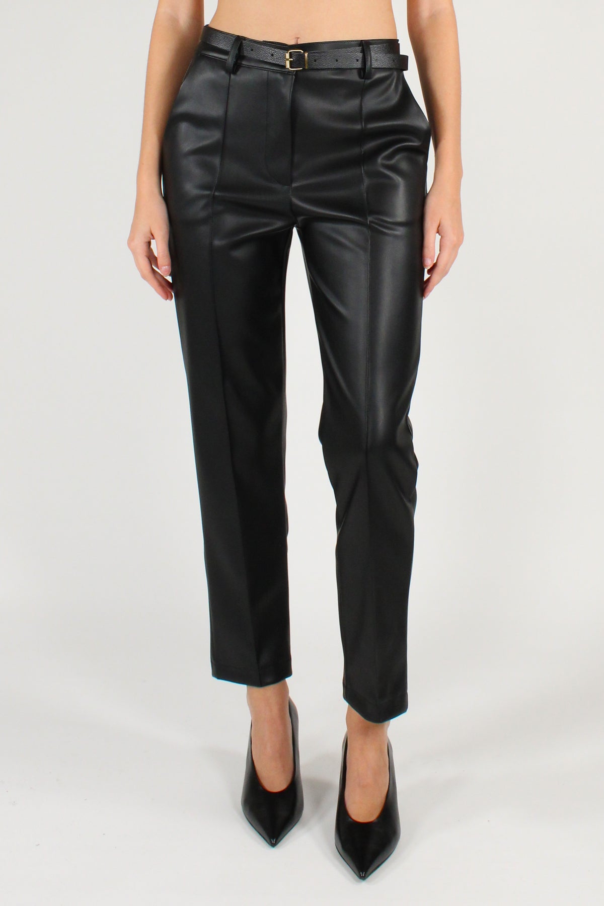 Pantaloni in Ecopelle a Sigaretta
