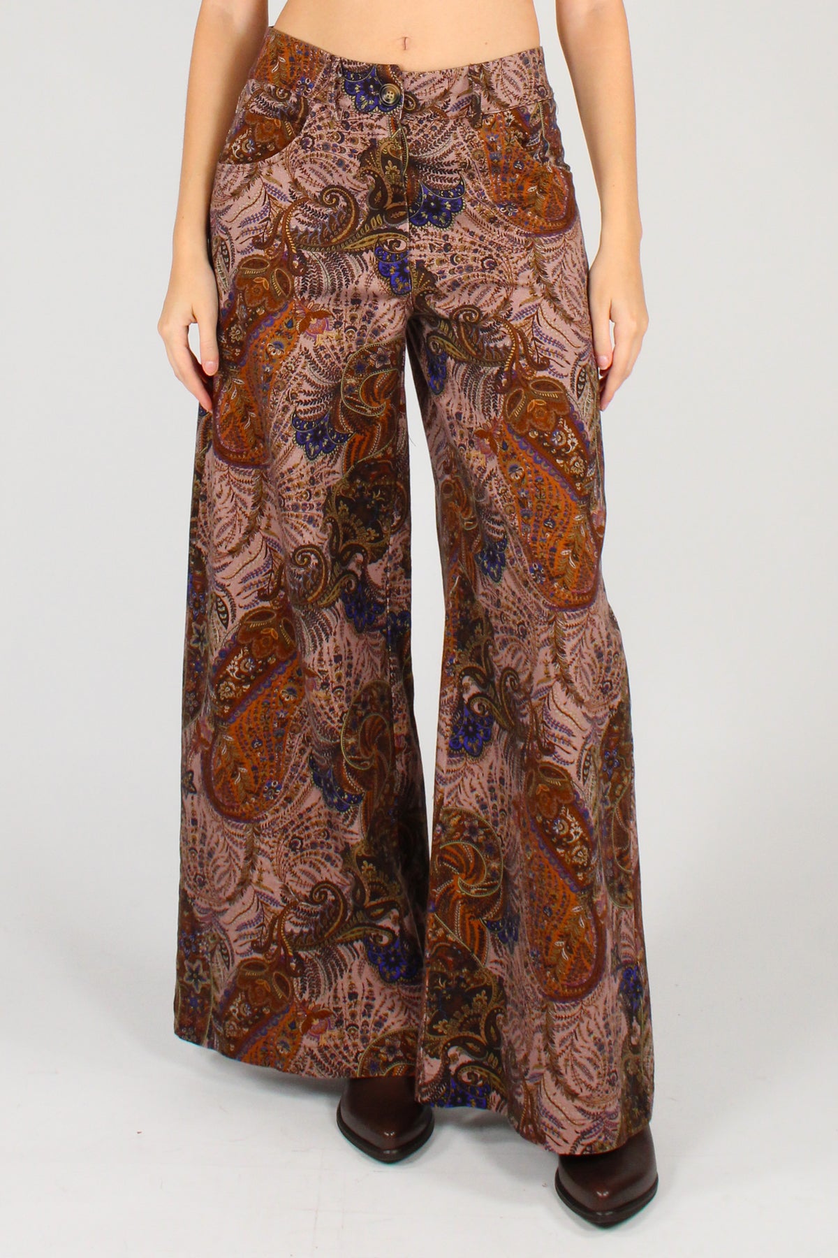 Pantaloni a Palazzo Stampa Cashmere