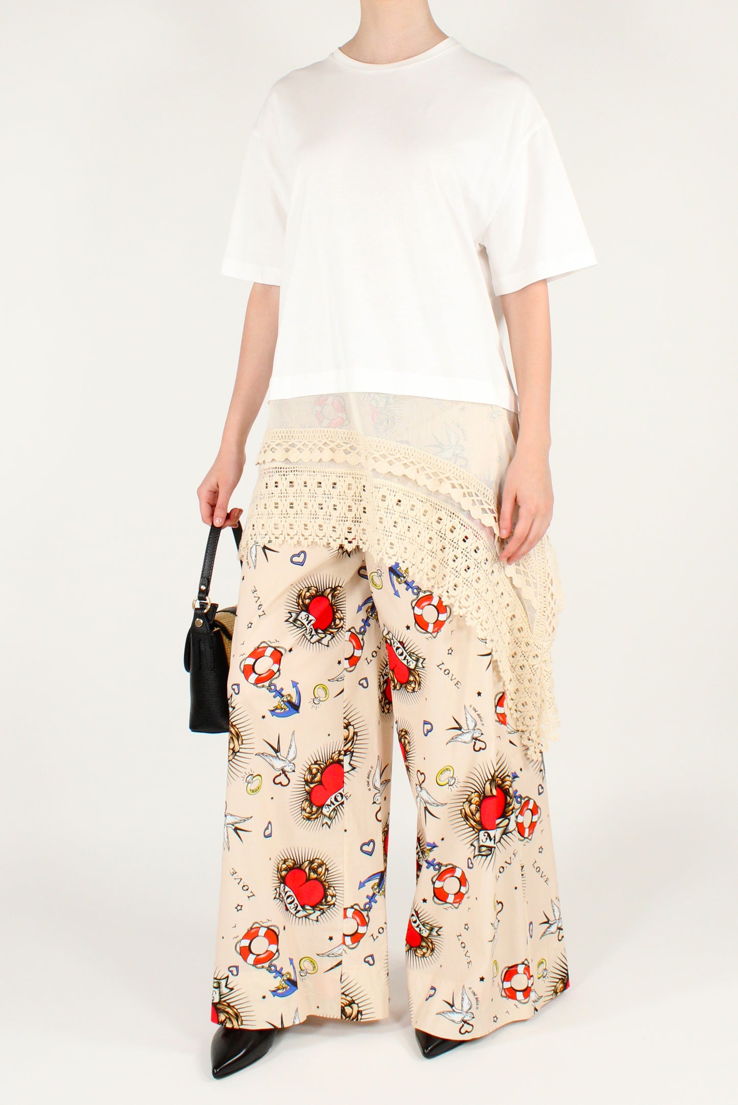 Pantaloni a Palazzo Stampa Tattoo
