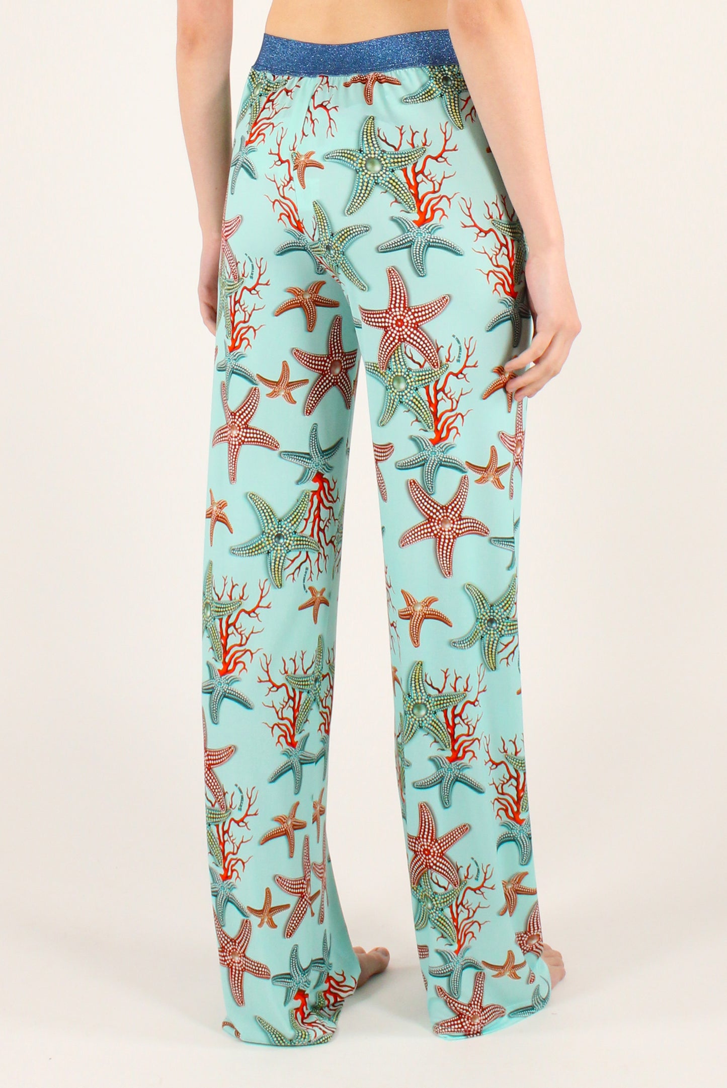 Pantaloni Stampa Stelle Marine
