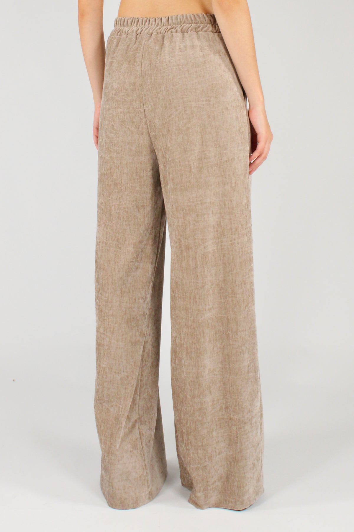 Pantaloni in Velluto con Pinces