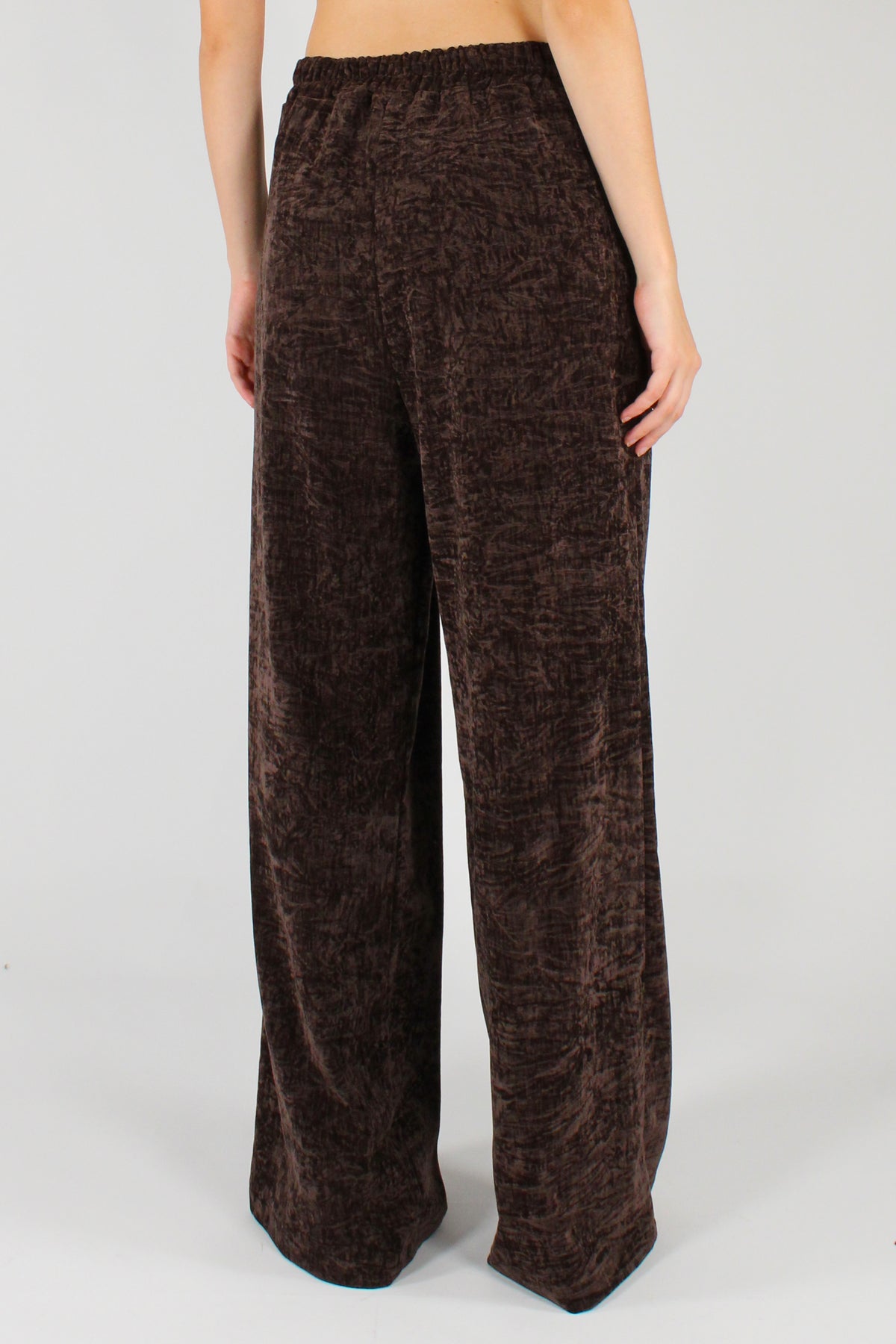 Pantaloni in Velluto con Pinces