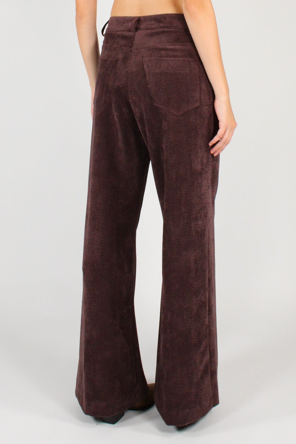 Pantaloni a Palazzo in Velluto a Coste