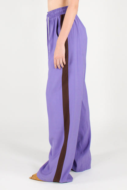 Pantaloni Misto Viscosa con Bande