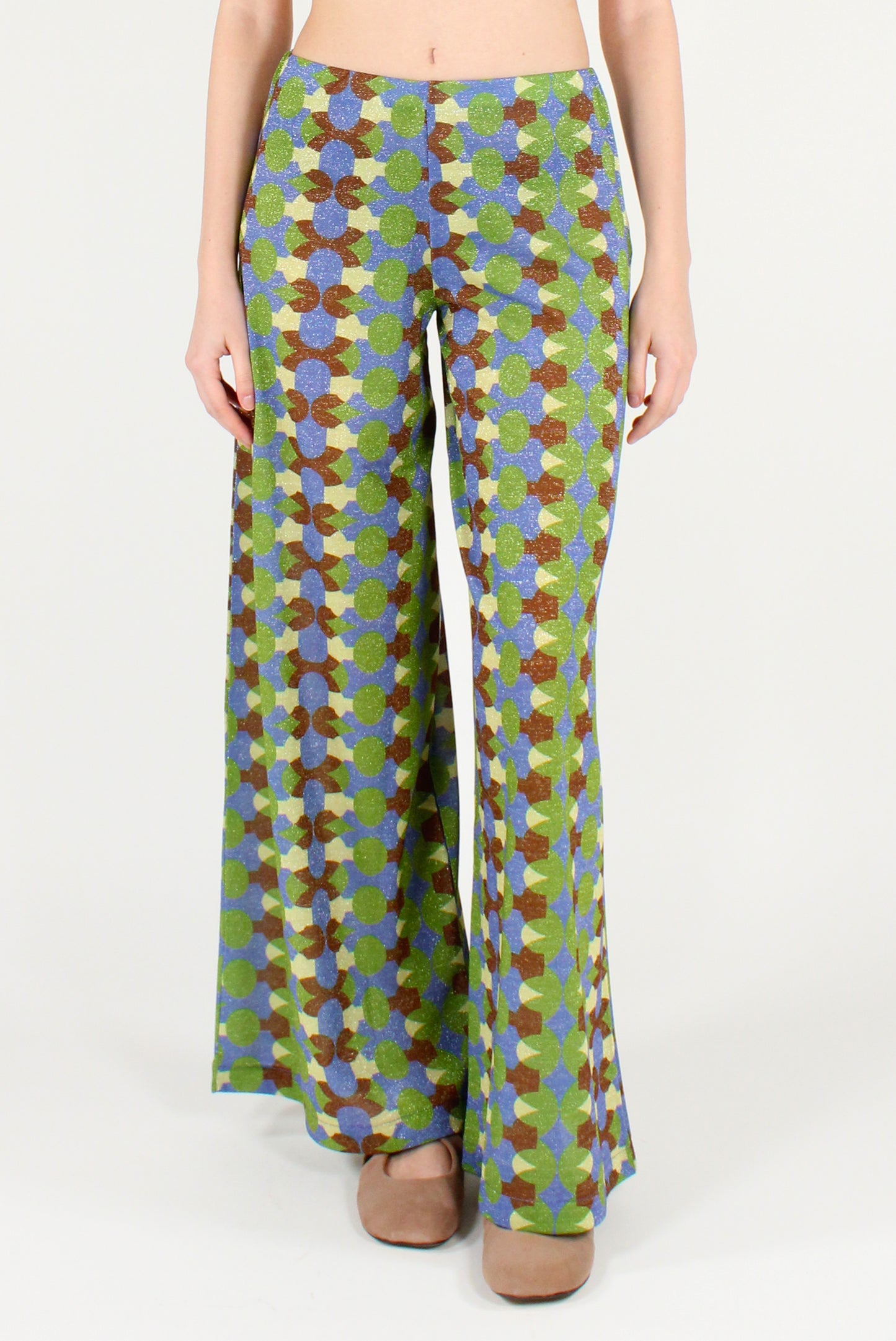 Pantaloni Palazzo Fantasia con Lurex