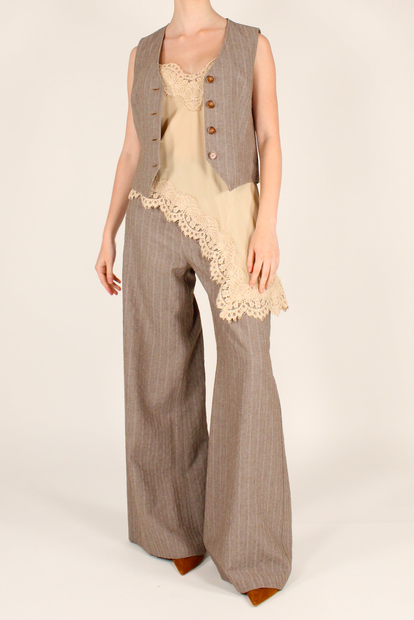 Gilet Gessato in Viscosa