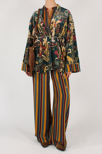 Giacca Kimono Stampa Cina