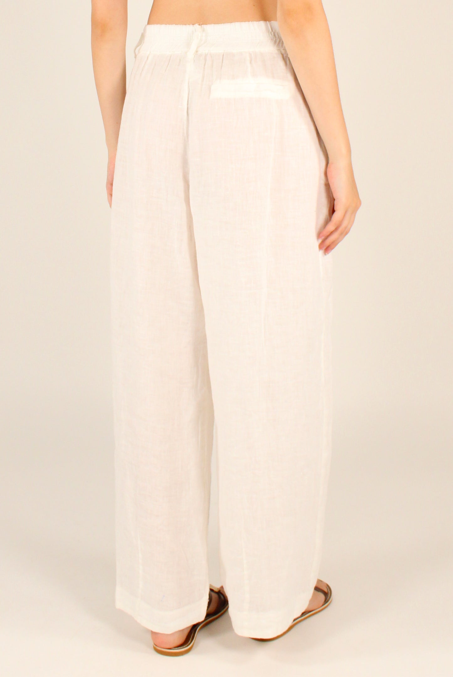 Pantaloni Balloon in Lino