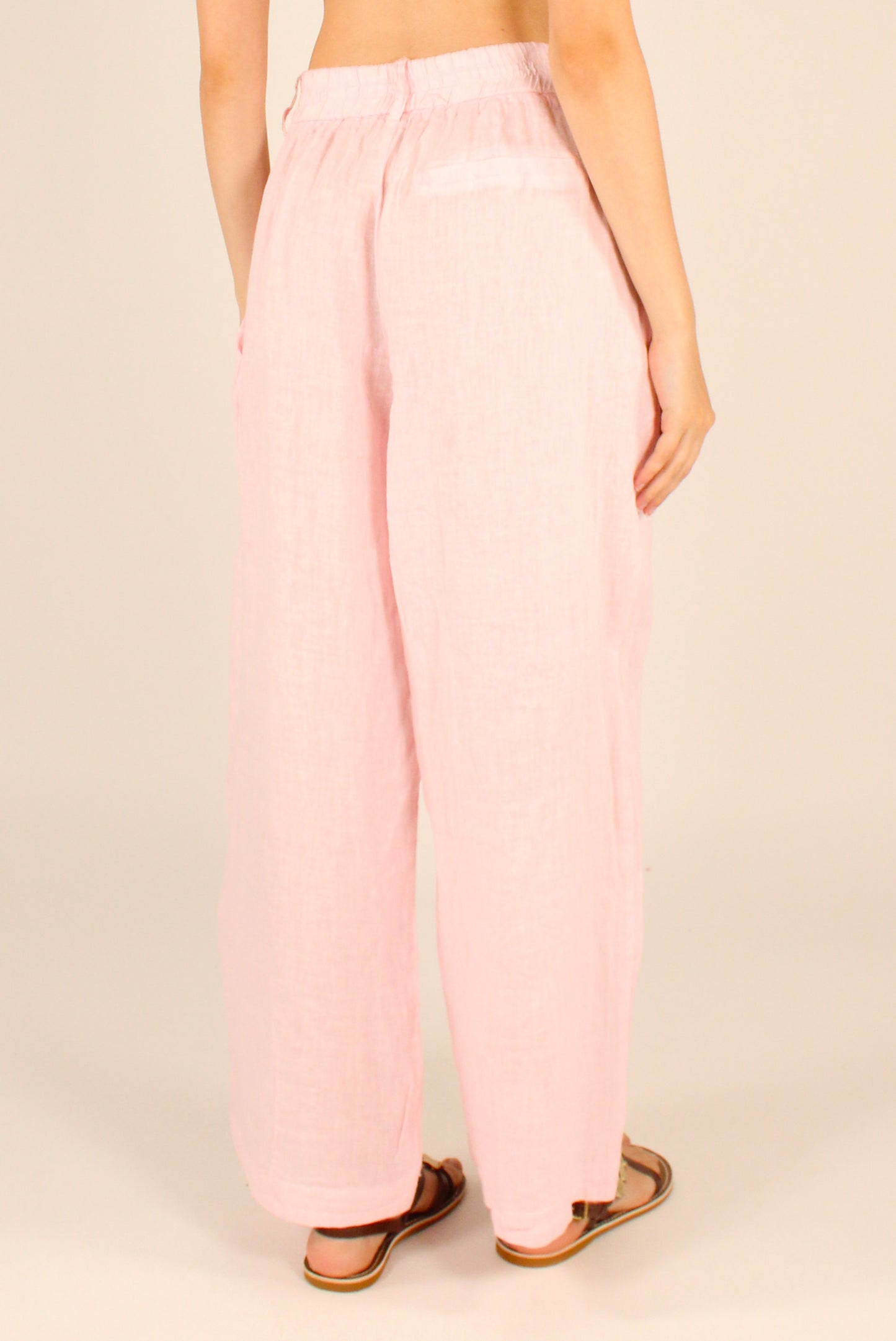 Pantaloni Balloon in Lino