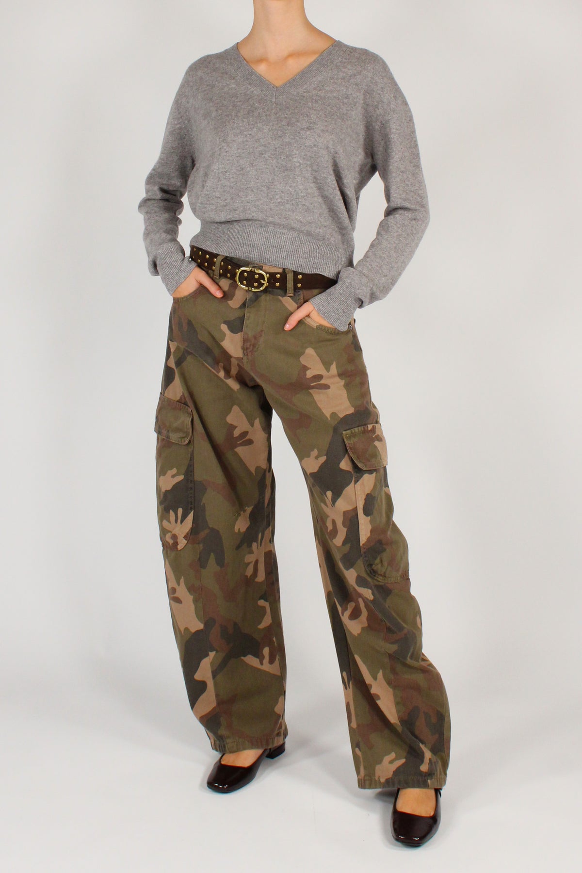 Pantaloni Cargo Fantasia Camouflage