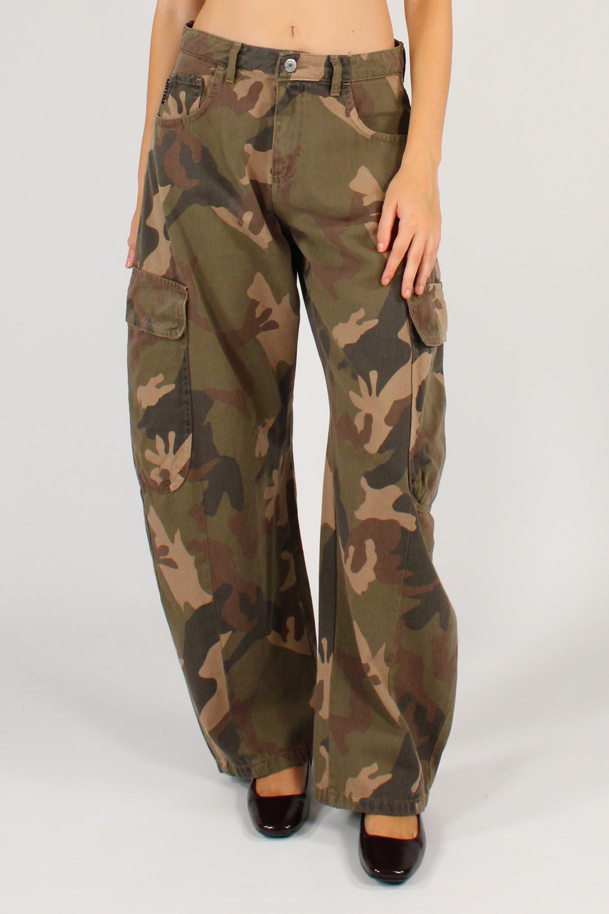 Pantaloni Cargo Fantasia Camouflage