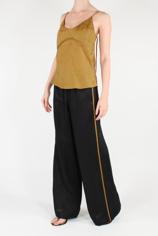 Pantaloni in Lino con Bande