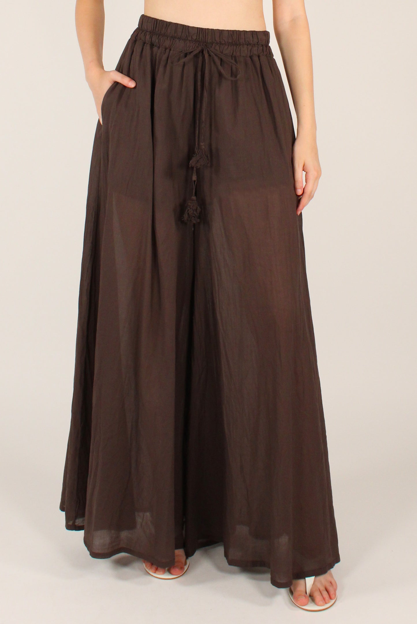 Pantaloni Ampi in Mussola
