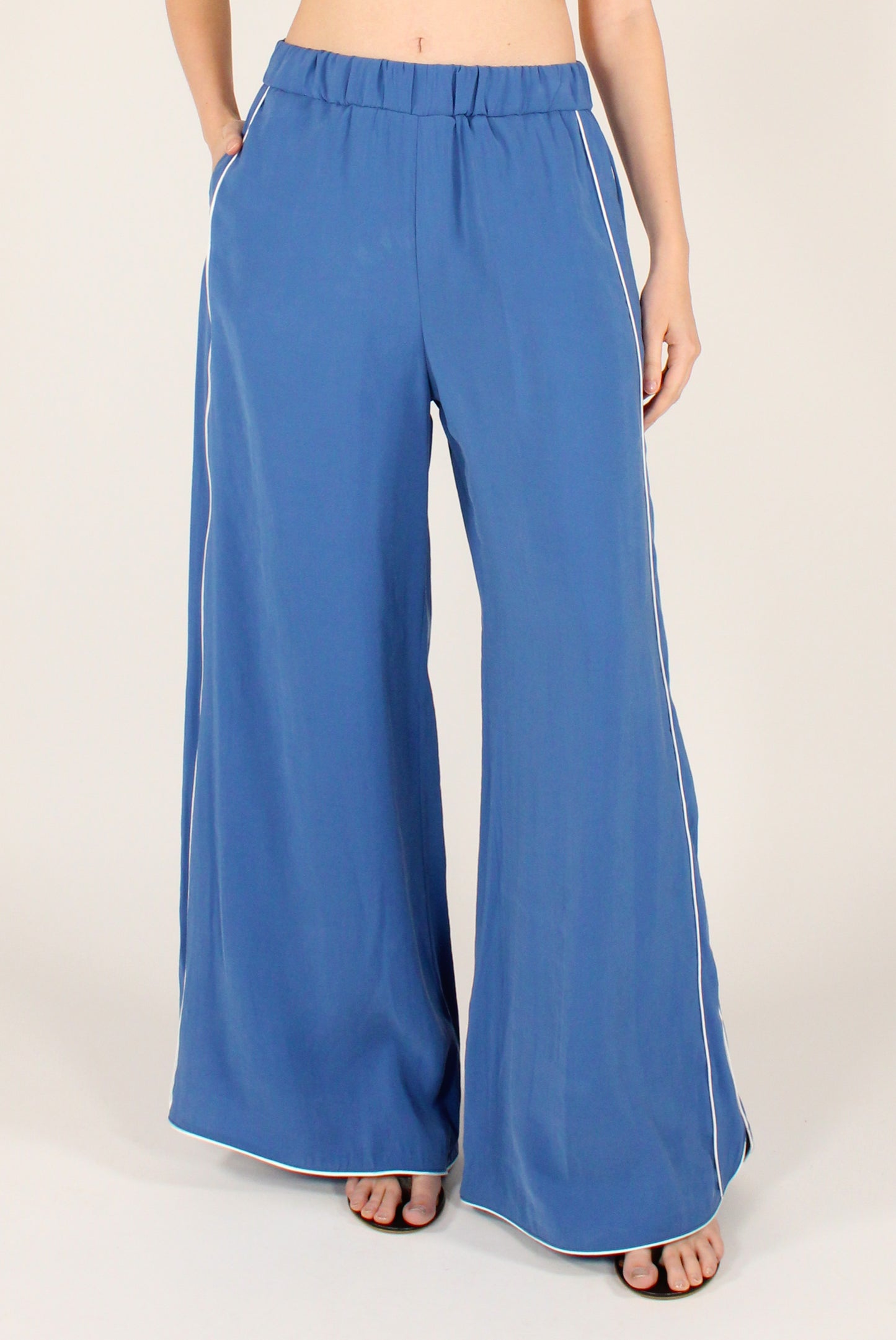 Modal Blend Trousers with Elasticated Waist