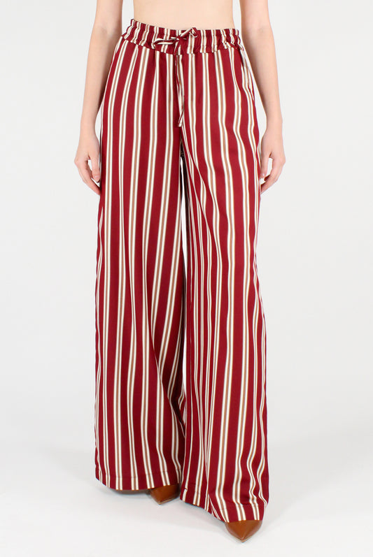 Pantaloni a Righe con Elastico