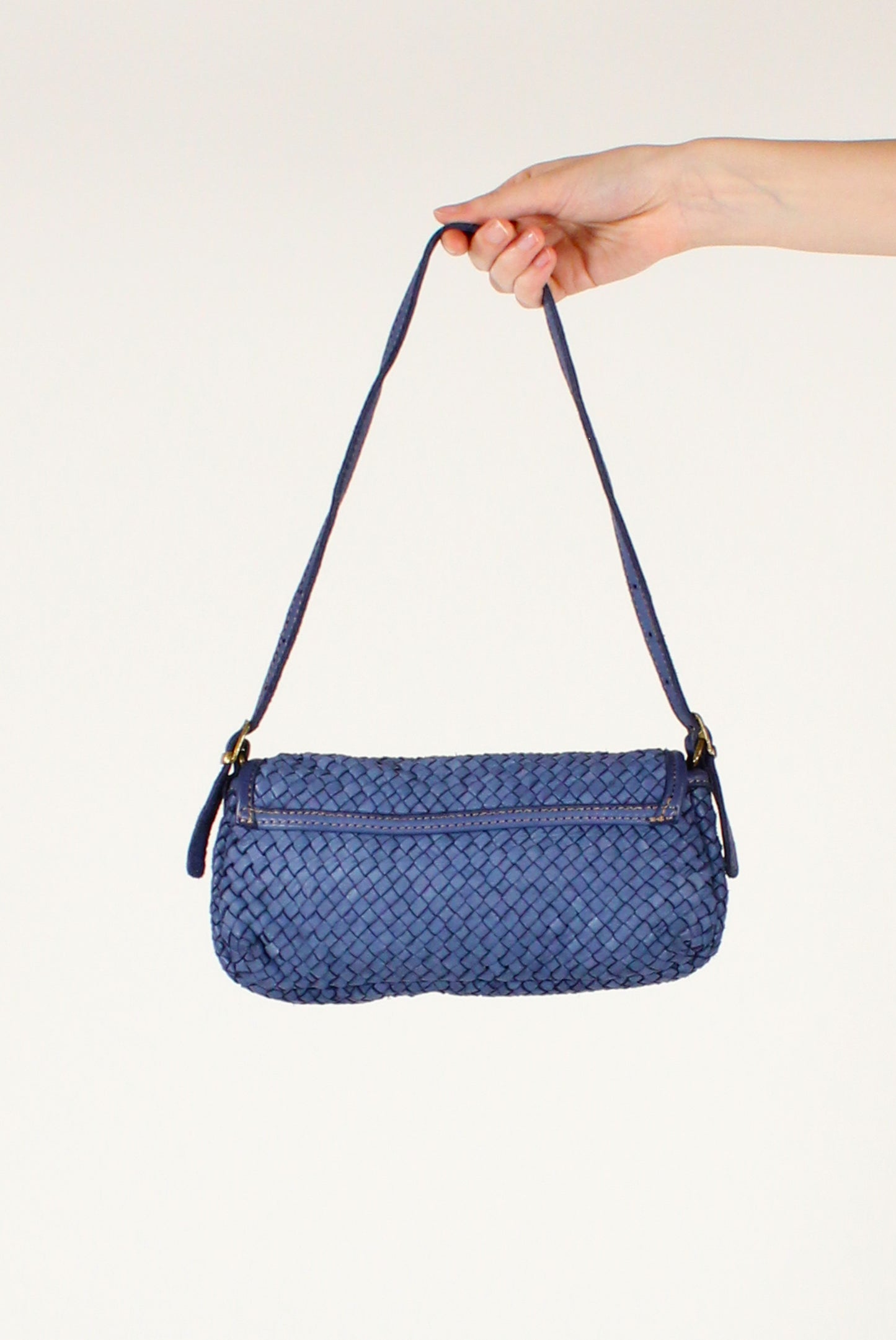 Pochette in Pelle Intrecciata