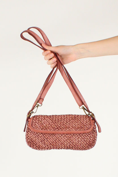 Pochette in Pelle Intrecciata