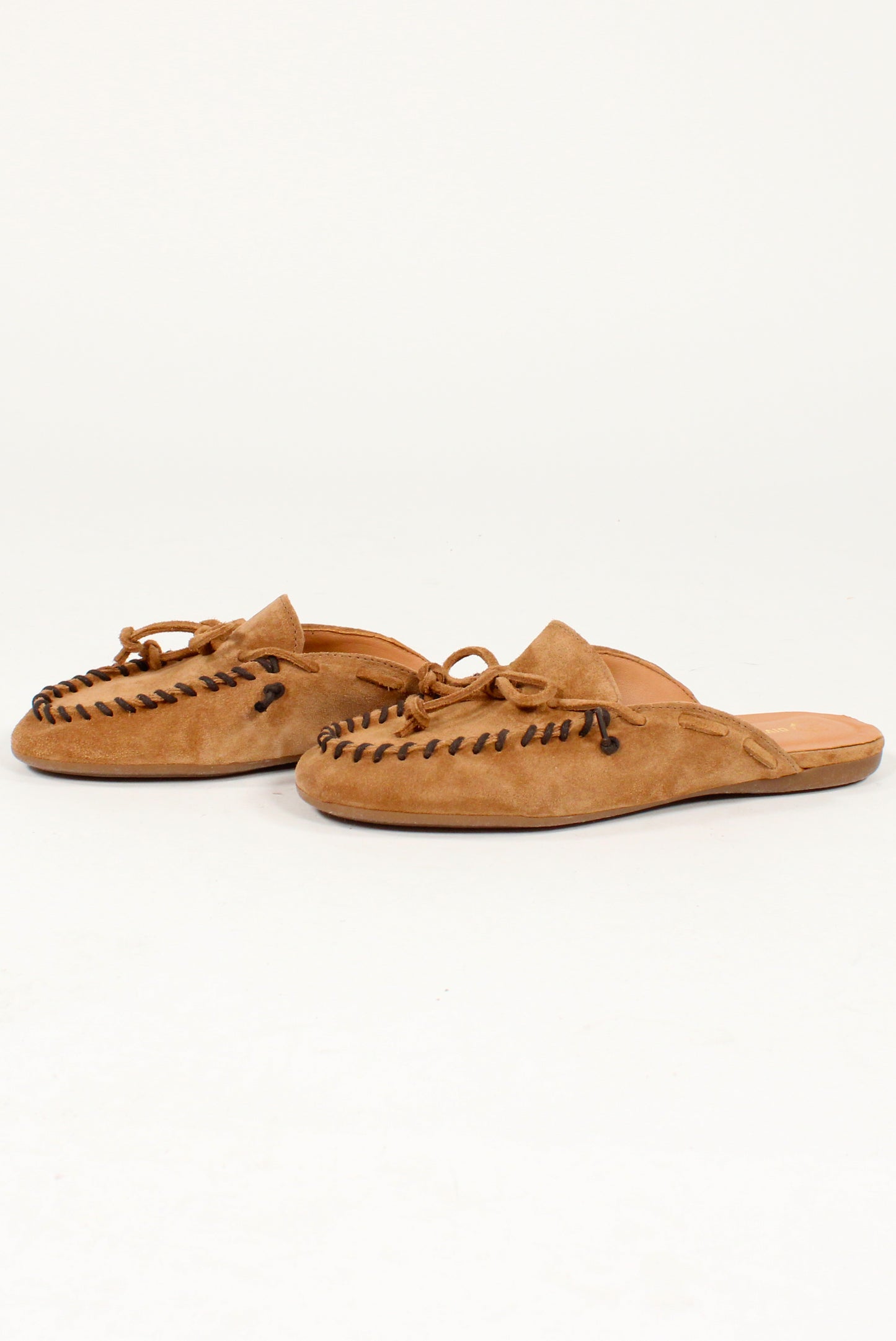 Suede Loafer Mules