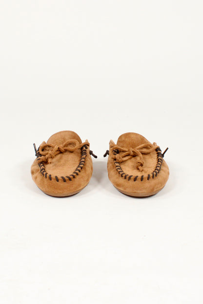 Suede Loafer Mules