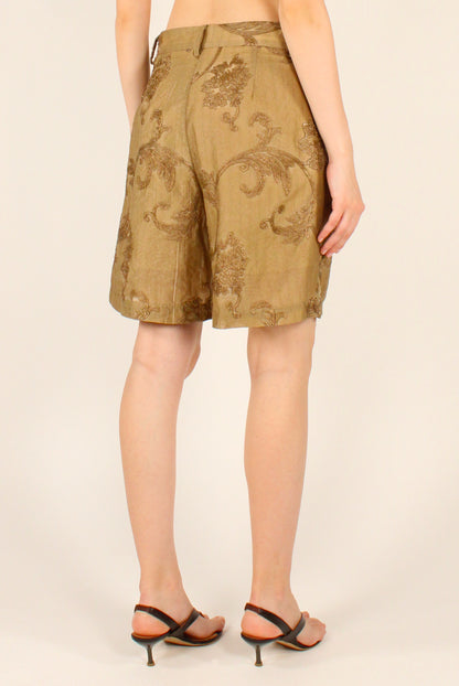 Shorts Ricamati color Bronzo