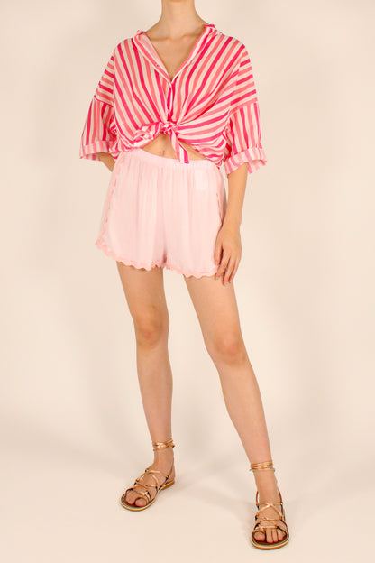 Shorts con Passamaneria Ondulata
