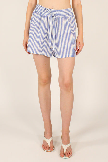 Shorts a Righe Ricamo "Summer Time"