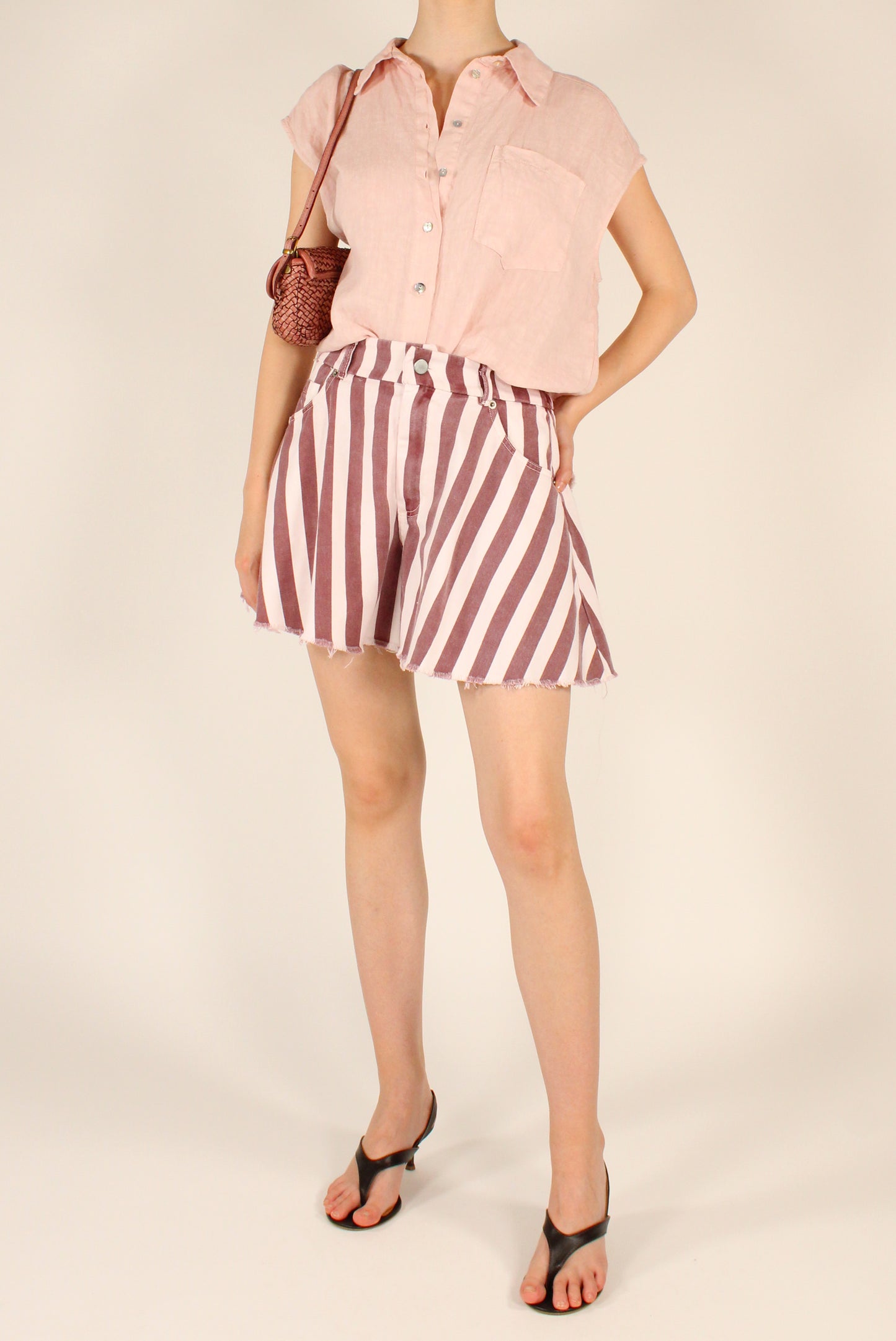 Shorts Righe Svasati