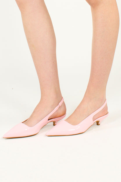 Slingback in Vernice