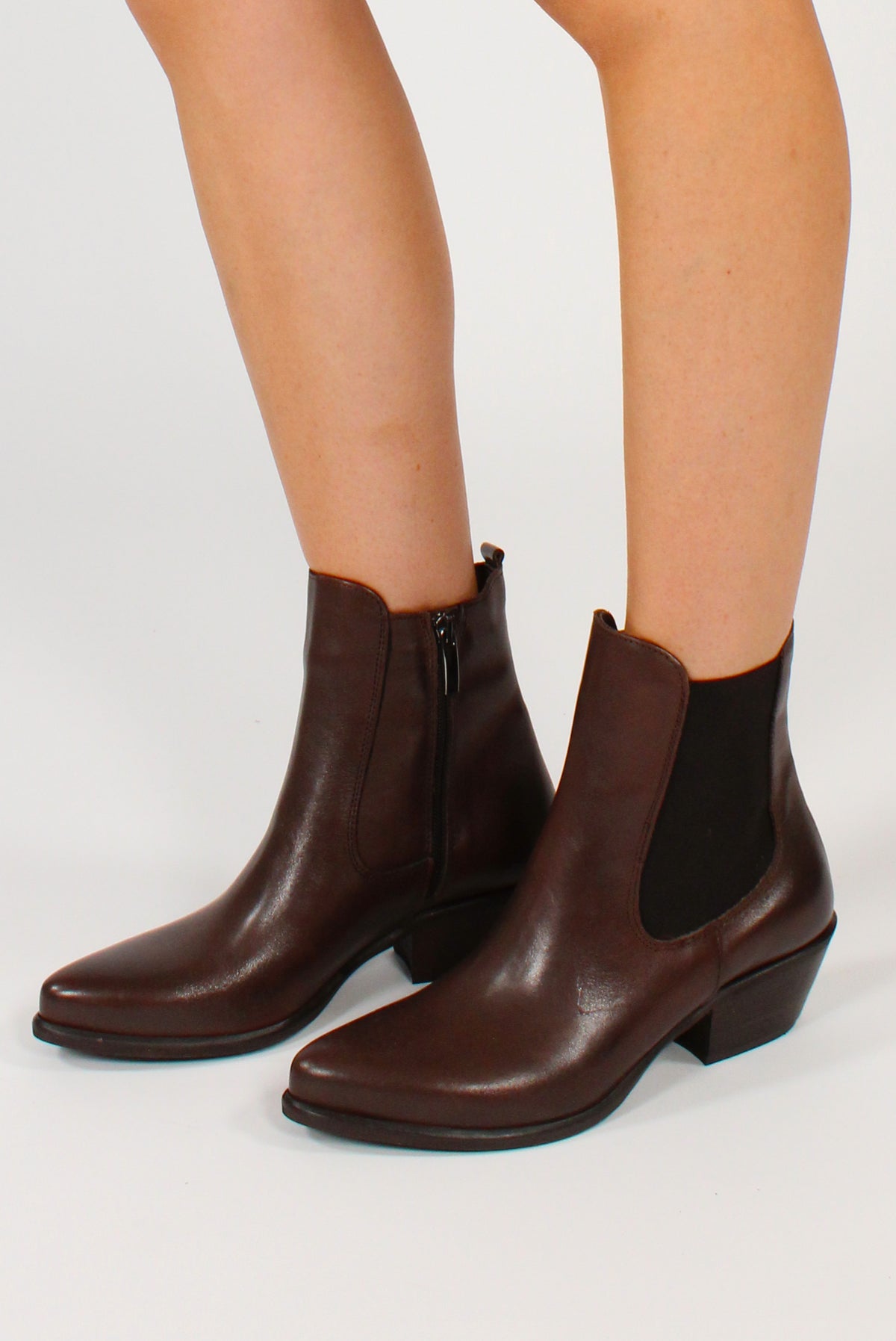 Stivaletto in Pelle con Elastico