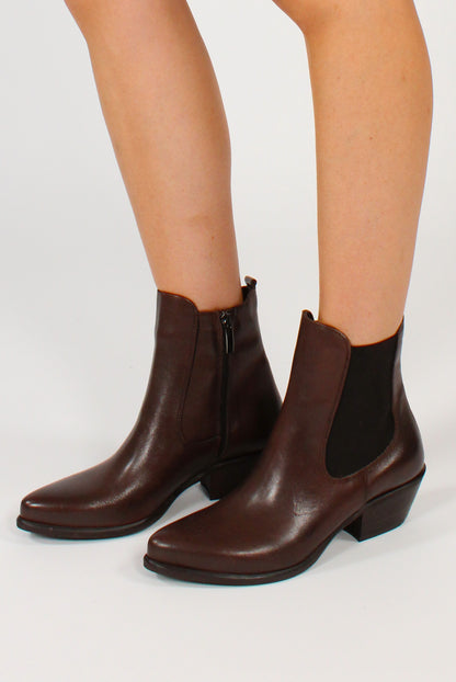 Stivaletto in Pelle con Elastico