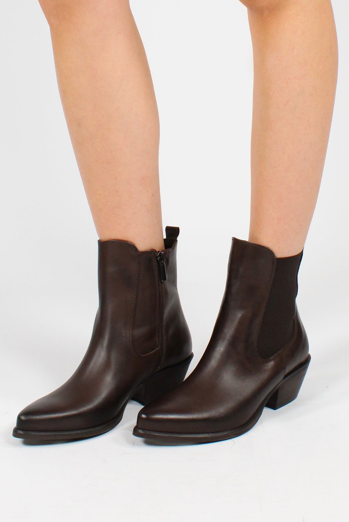 Stivaletto in Pelle con Elastico