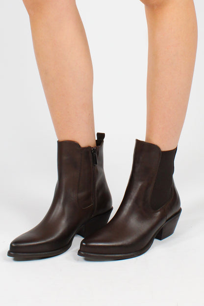 Stivaletto in Pelle con Elastico