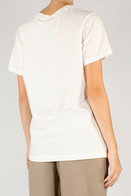 T-shirt Stampa Angelo con Strass