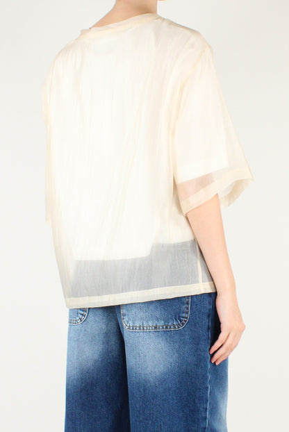 T-shirt Doppia Jersey Organza