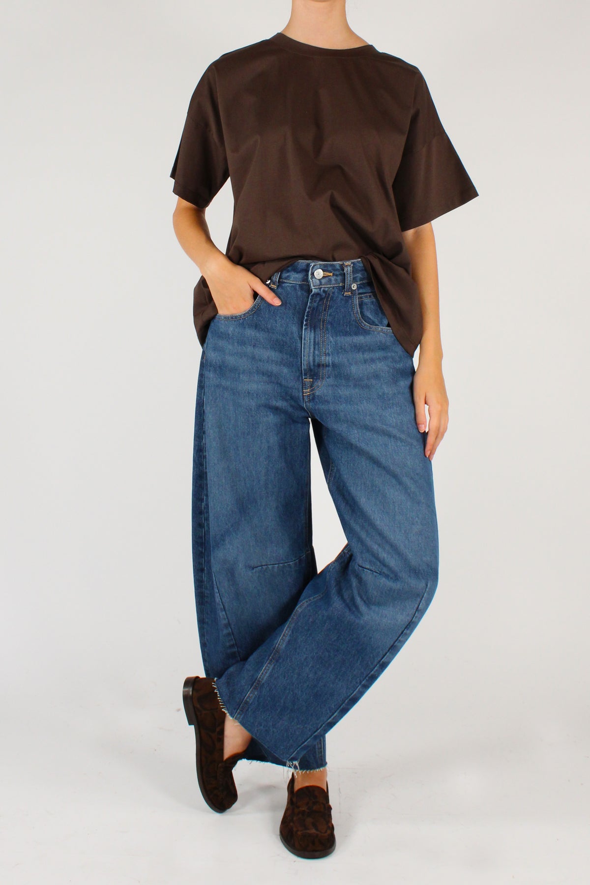 T-shirt Basic Over in Cotone