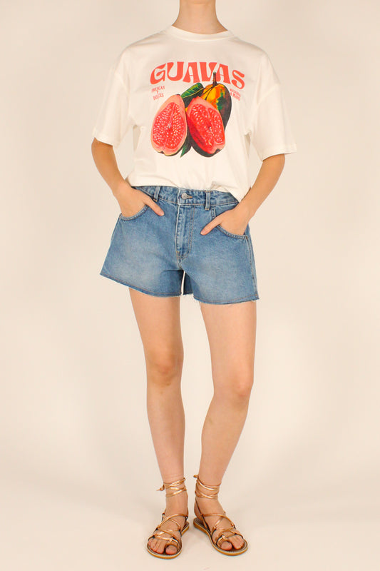 T-shirt Over Stampa Guaiava
