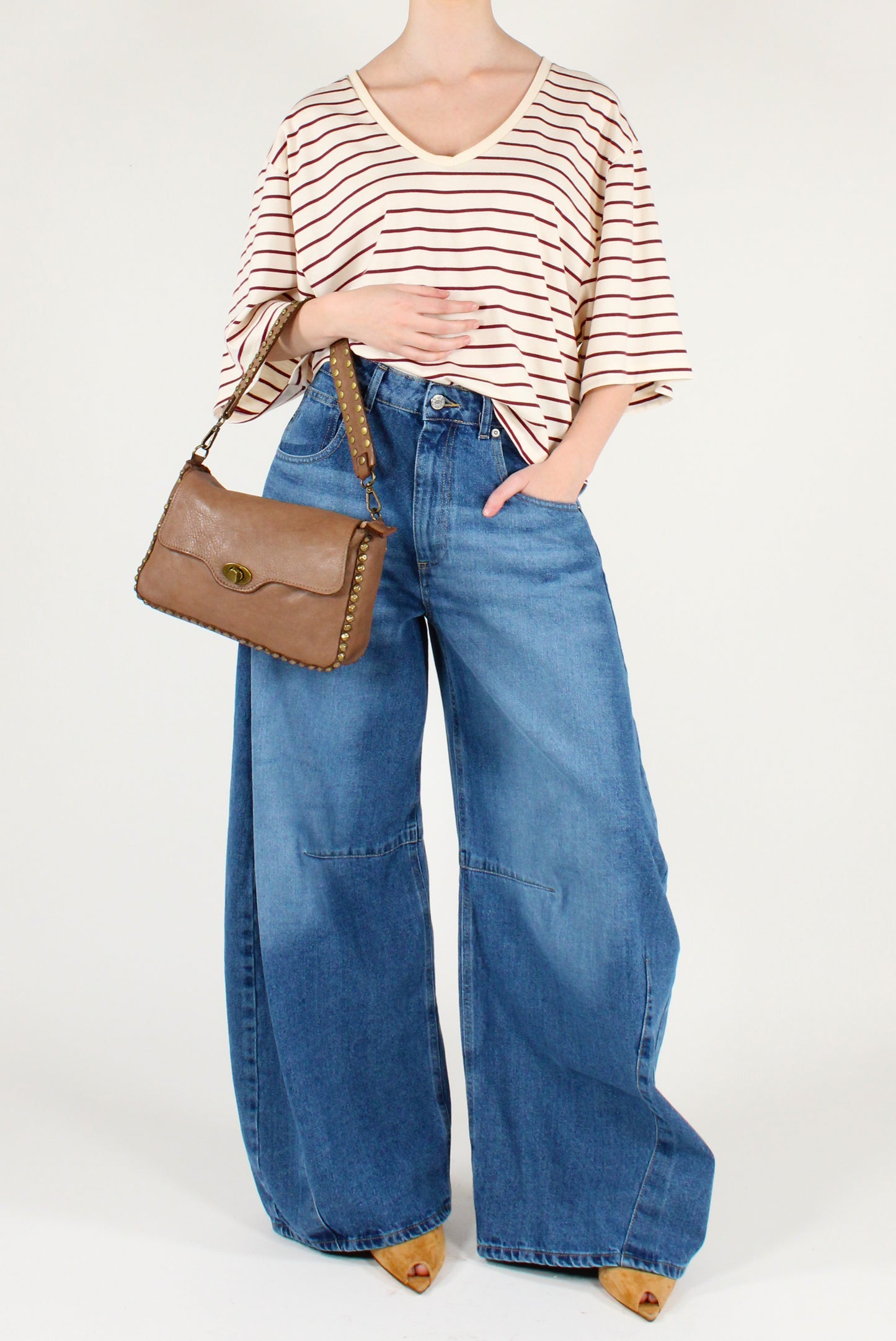 T-shirt Over a Righe