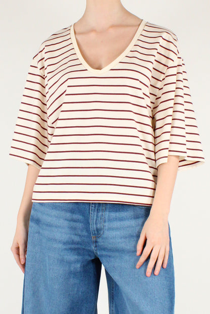 T-shirt Over a Righe