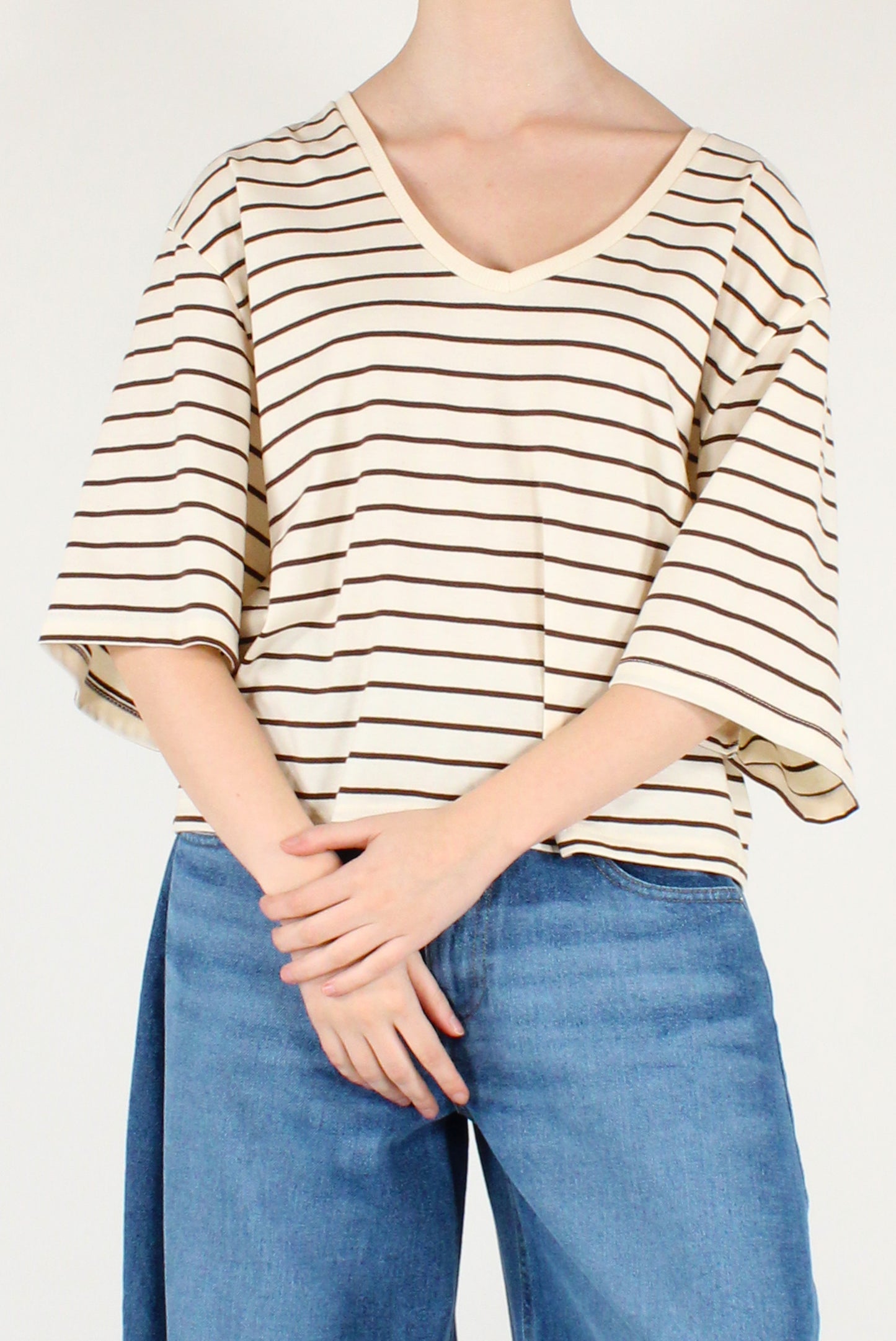 T-shirt Over a Righe