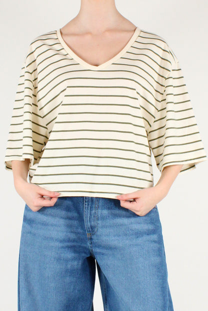 T-shirt Over a Righe