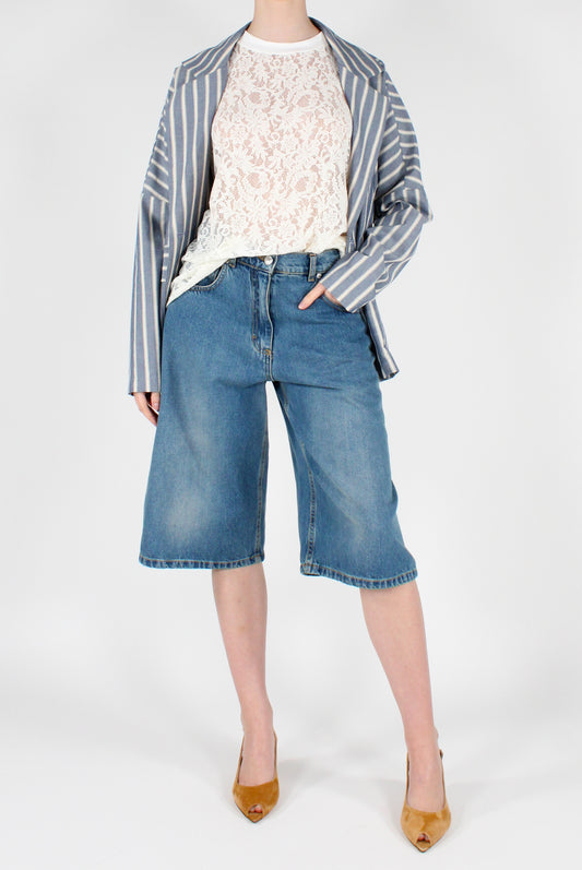 Bermuda Denim in Cotone Koji