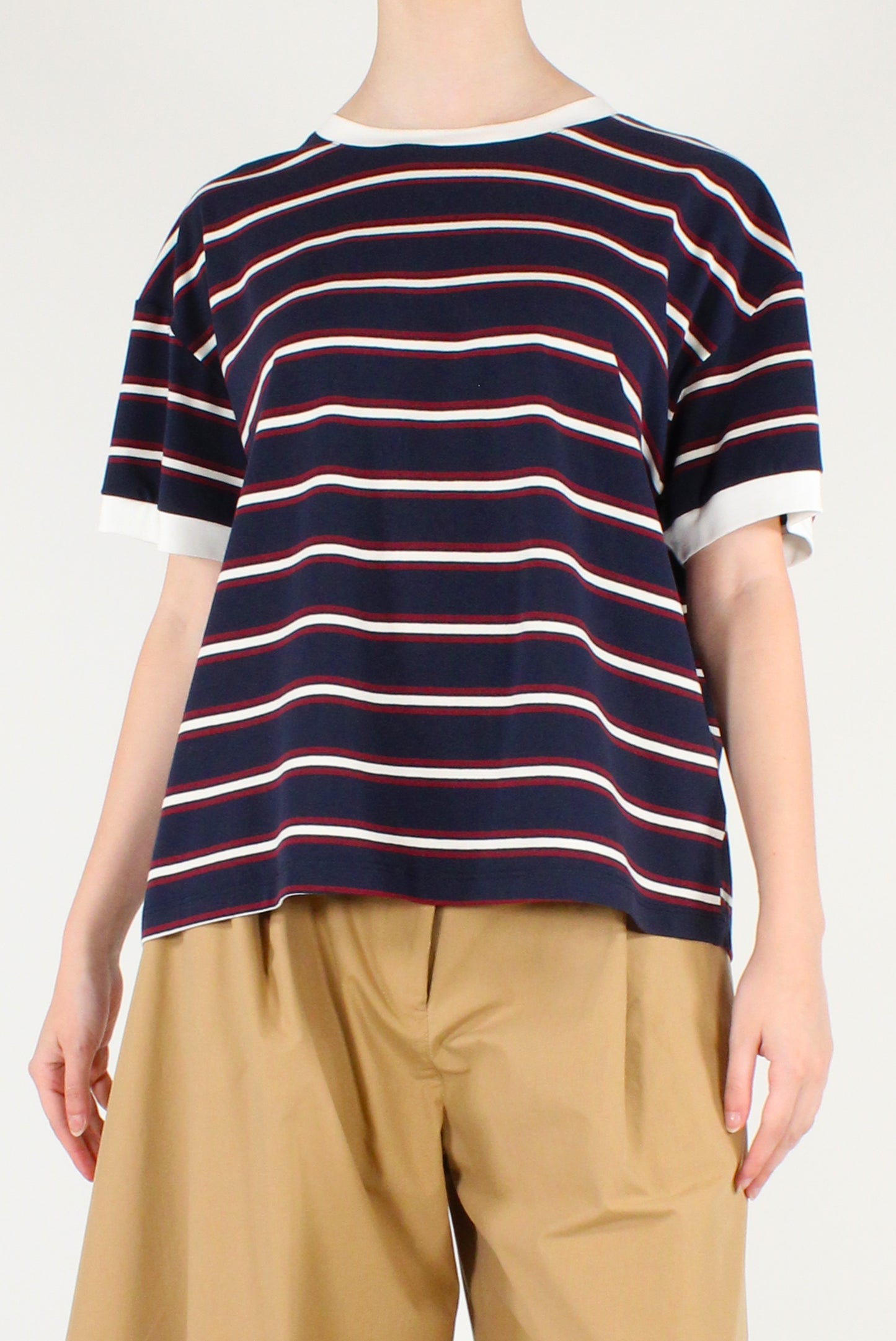 T-shirt a Righe Multicolor