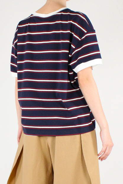 T-shirt a Righe Multicolor